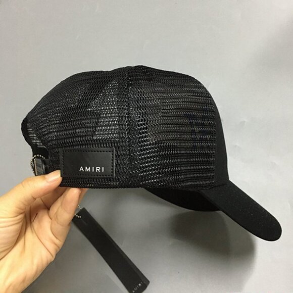 Amiri M.A. Logo Embroidered Baseball Cap Bkue main image 7